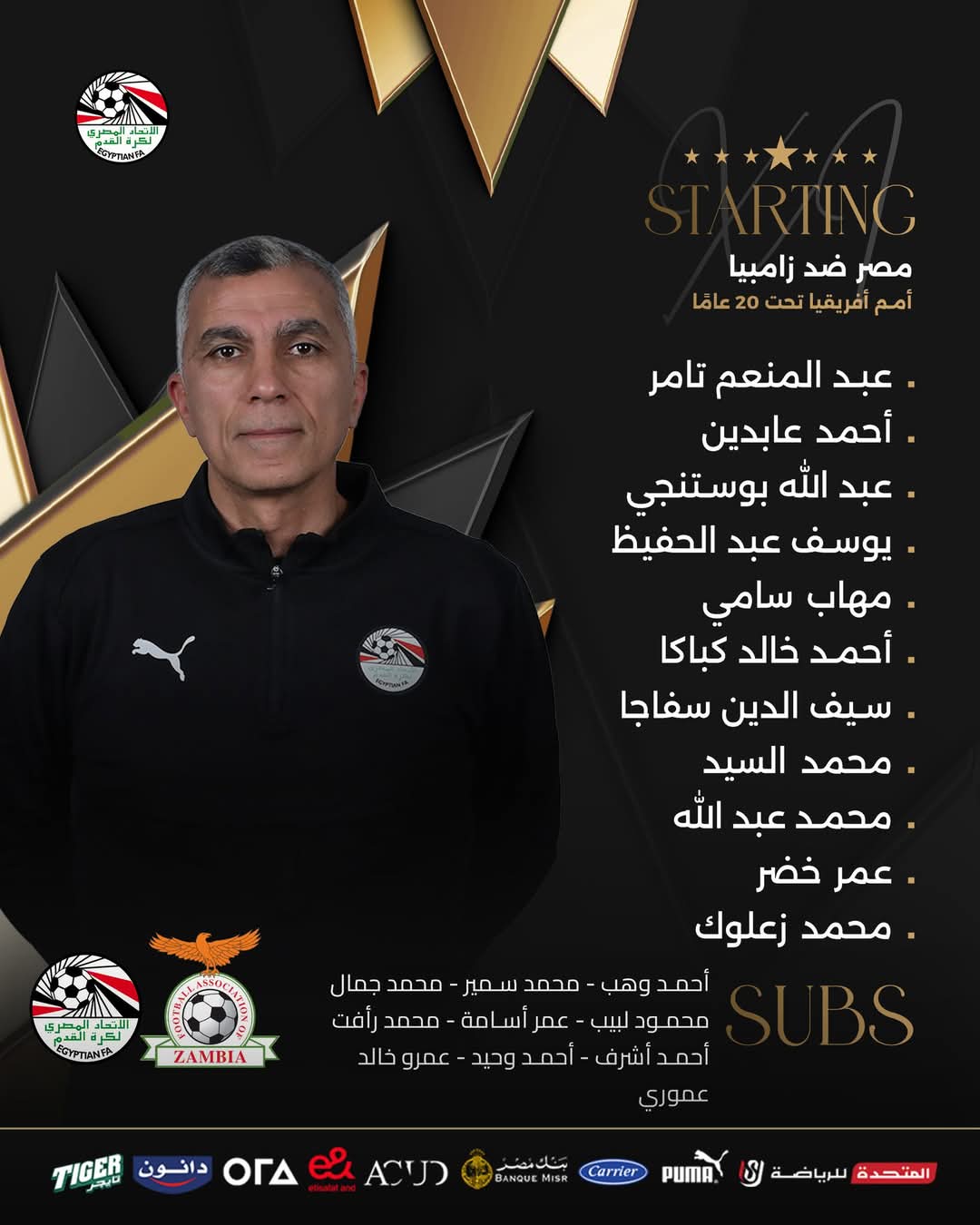 تشكيل منتخب مصر للشباب