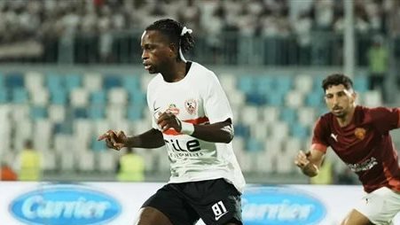 شيكو بانزا لاعب الفريق الأول لكرة القدم بنادي الزمالك