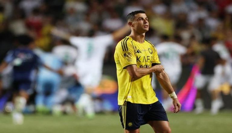 كريستيانو رونالدو لاعب الفريق الأول لكرة القدم بنادي النصر السعودي 