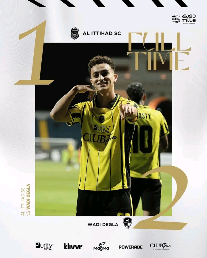 نتيجة وادي دجلة والاتحاد السكندري