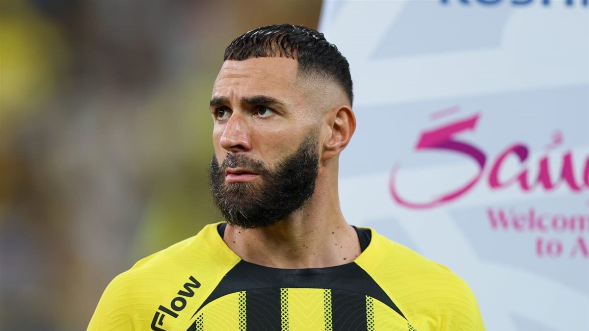 كريم بنزيما لاعب الفريق الأول لكرة القدم بنادي إتحاد جدة السعودي&nbsp;