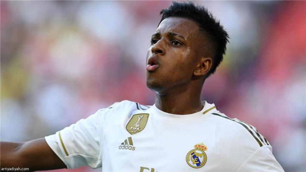 البرازيلي رودريجو لاعب الفريق الأول لكرة القدم بنادي ريال مدريد الإسباني 