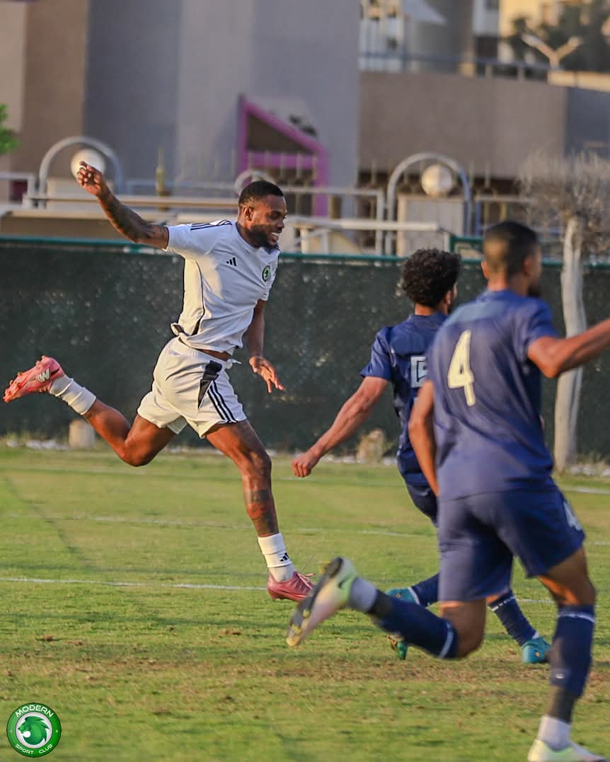 مباراة مودرن سبورت وانبي وديا قبل استئناف الدوري المصري 