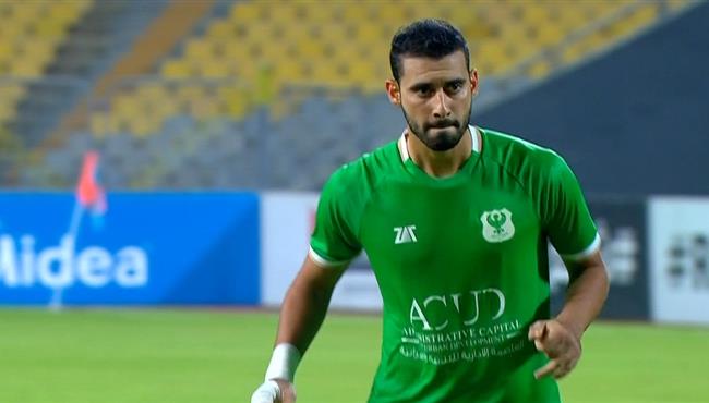 باهر المحمدي لاعب الفريق الأول لكرة القدم بالنادي المصري البورسعيدي