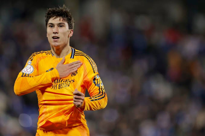 جوانزلو جارسيا لاعب الفريق الأول لكرة القدم بنادي ريال مدريد الإسباني&nbsp;