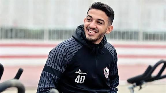 سيف فاروق جعفر لاعب الفريق الأول لكرة القدم بنادي الزمالك&nbsp;