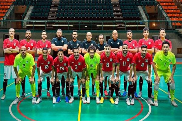 منتخب مصر لكرة الصالات والذي يستعد لمواجهة كاب فيردي يوم 3 فبراير في تمام الساعة السابعة مساءً بتوقيت القاهرة حيث التصفيات المؤهلة لكأس الأمم الأفريقية&nbsp;