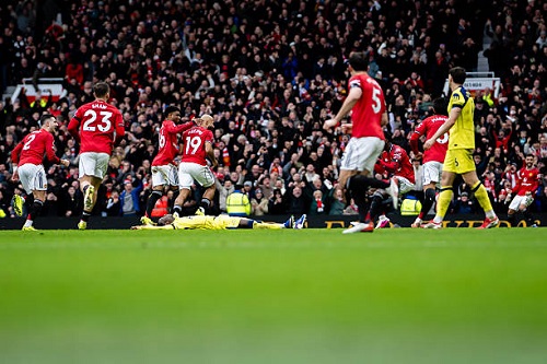 الفريق الأول لكرة القدم بنادي مانشستر يونايتد الإنجليزي والذي يستعد لمواجهة كريستال بالاس يوم الأحد القادم في إطار بطولة الدوري عند الساعة الرابعة عصرا بتوقيت القاهرة