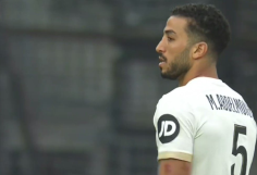 محمد عبد المنعم لاعب الفريق الأول لكرة القدم بنادي نيس الفرنسي&nbsp;