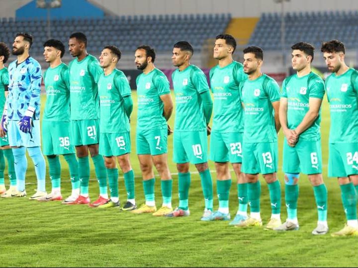 الفريق الأول لكرة القدم بنادي المصري البورسعيدي والذي يستعد &nbsp;لمواجهة سيراميكا كيلوباترا يوم الجمعة القادم في تمام الساعة الخامسة مساءً بتوقيت القاهرة ومكة المكرمة.