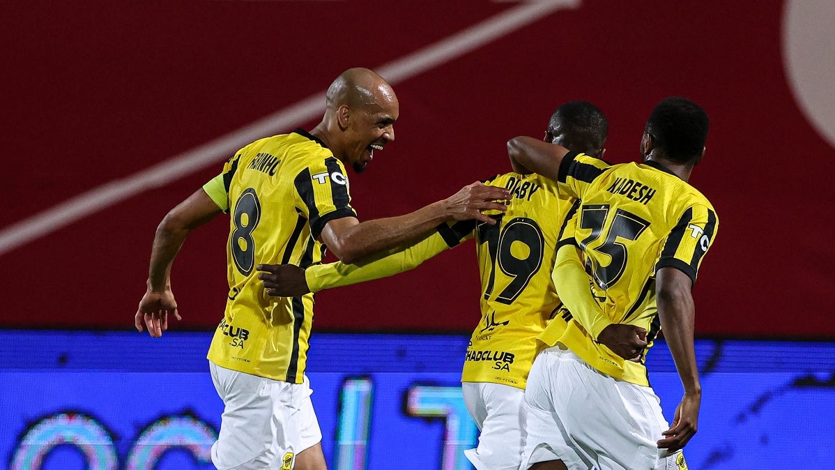 الفريق الأول لكرة القدم بنادي اتحاد جدة والذي يخوض مباراة أمام الحزم في إطار بطولة دوري روشن السعودي ضمن منافسات الموسم الحالي 2026-2027