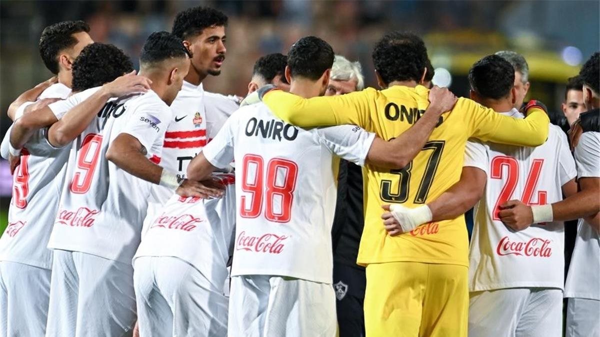 الفريق الأول لكرة القدم بنادي الزمالك والذي يستعد لمواجهة إنبي في الدوري&nbsp;