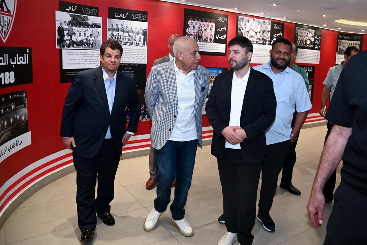 زيارة وفد الوفاق الليبي إلي الزمالك