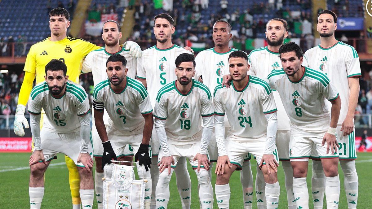 منتخب الجزائر لكرة القدم والذي يواجه النمسا في بطولة كأس العالم 2026
