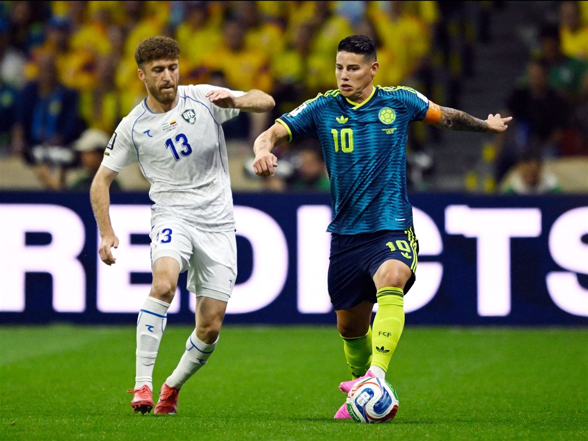 منتخب كولومبيا لكرة القدم والذي يستعد لمواجهة الكونغو الديمقراطية في كأس العالم 2026 المقامة في الولايات المتحدة الأمريكية وكندا والمكسيك يوم الأربعاء المقبل الساعة الخامسة