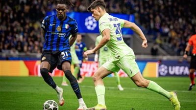 أولمو يسجل هدف برشلونة الثاني في شباك إنتر ميلان 