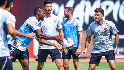 مران الأهلي.. تدريبات بدنية وفنية.. وحالة مروان عطية