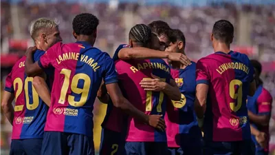 راشفودر ولامين يامال يقودان تشكيل برشلونة لمواجهة ليفانتي في الدوري الإسباني