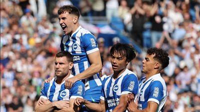 برايتون يهزم مانشستر سيتي بثنائية في الجولة الثالثة من الدوري الإنجليزي