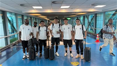 استعدادا للسفر إلى جدة.. بعثة بيراميدز تصل مطار القاهرة الدولي