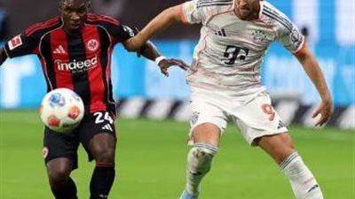 بايرن ميونخ يكتسح آينتراخت فرانكفورت بثلاثية نظيفة ويعزز صدارته للدوري الألماني