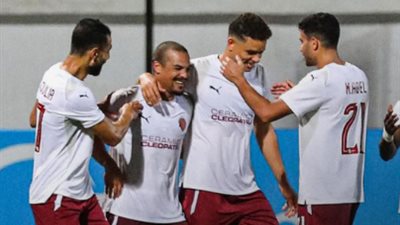 سيراميكا يهزم حرس الحدود بثلاثية ويقتحم المربع الذهبي للدوري 