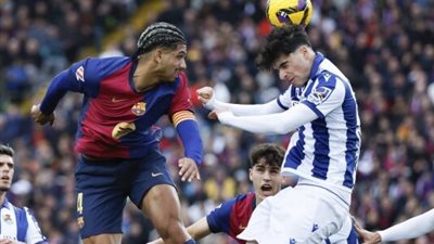 موعد مباراة برشلونة وريال سوسيداد في الدوري الإسباني والقنوات الناقلة