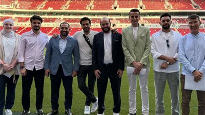 وفد بيراميدز يزور ملاعب وفنادق كأس الإنتركونتيننتال في الدوحة