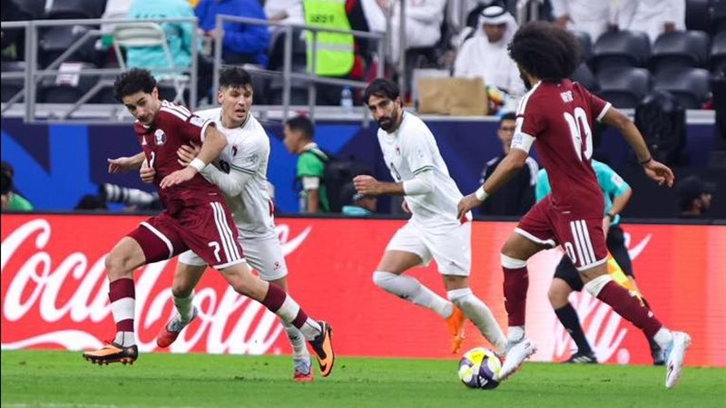 منتخب فلسطين وقطر