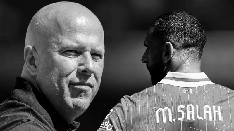 محمد صلاح وأرني سلوت