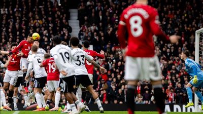 فيديو أهداف مباراة مانشستر يونايتد وفولهام في الدوري الانجليزي 