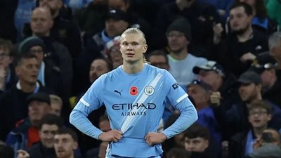 عقدة تطارد هالاند خلال مواجهة مانشستر سيتي و ليفربول في الدوري الإنجليزي