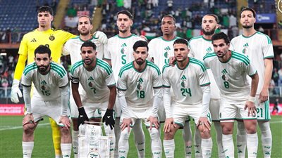 التشكيل الرسمي لمباراة الجزائر ضد الأردن في كأس العالم 2026