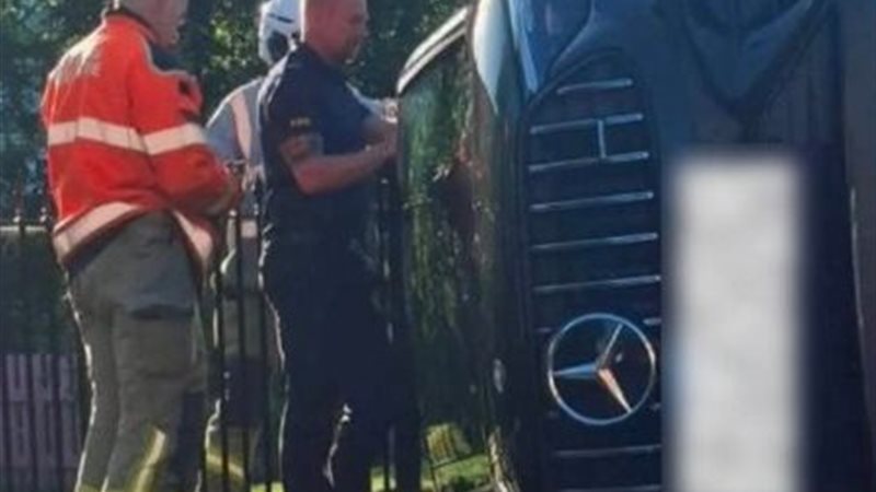 حادث انقلاب سيارة